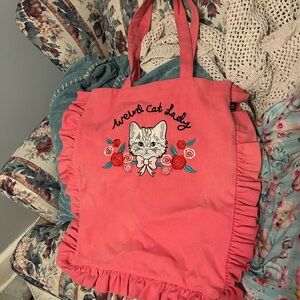 Lazy Oaf Weird Cat Lady Tote